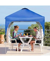 6.6 x Ft Pop Up Height Adjustable Canopy Tent with Roller Bag