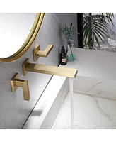 Greenspring Two-Handle Wall Mounted Bathroom Faucet