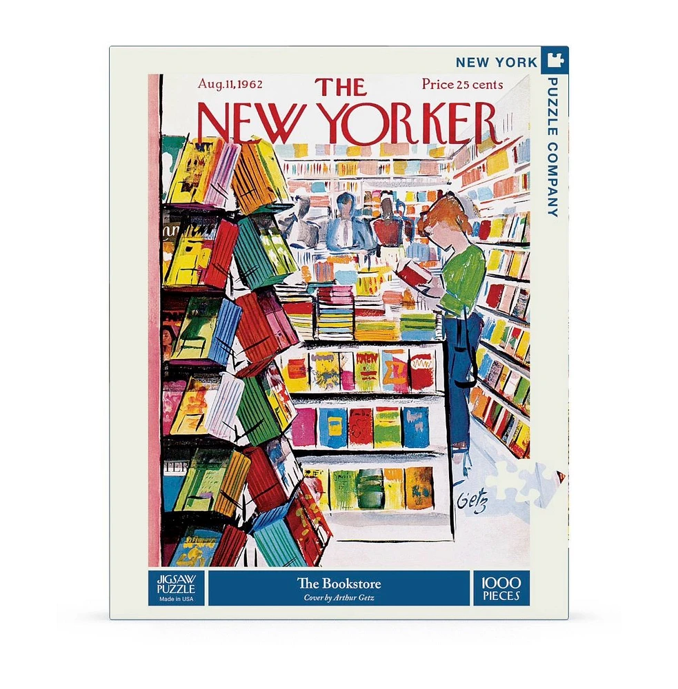 New York Puzzle Company The Bookstore 1000 Piece Puzzle