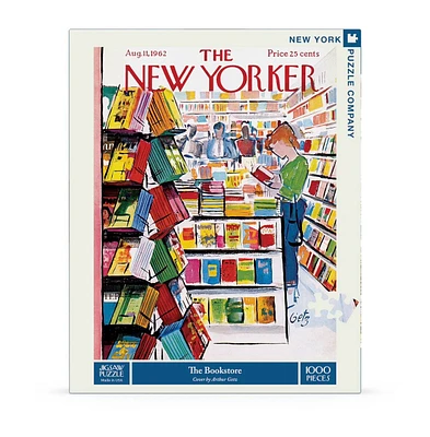 New York Puzzle Company The Bookstore 1000 Piece Puzzle