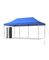 10 x 20 Feet Adjustable Folding Heavy Duty Sun Shelter with Carrying Bag