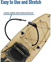 Bike Lock, Extra Long Straight Cable Lock 6ft with Resettable Combination, Unique Male Narrow Designed to Especially Suitable for Kayak, Scooter and P