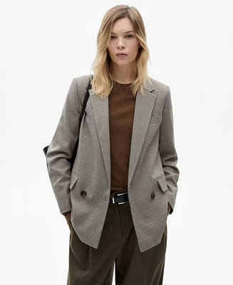 Mango Women's Double-Breasted Jacket