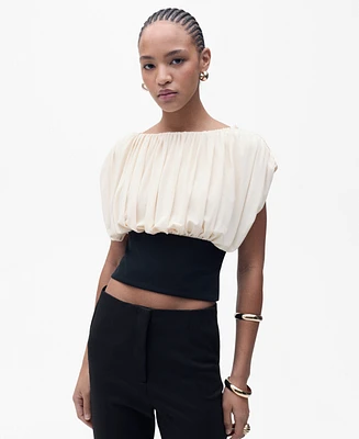 Mango Women's Combined Draped Top