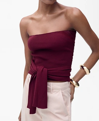 Mango Women's Knot Detail Bandeau Top