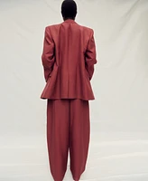 Mango Women's Linen-Blend Suit Jacket