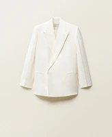 Mango Women's Double-Breasted Lyocell Suit Jacket