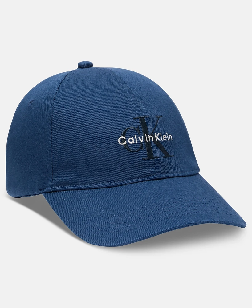 Calvin Klein Men's Embroidered Monogram Logo Baseball Cap