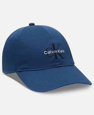 Calvin Klein Men's Embroidered Monogram Logo Baseball Cap