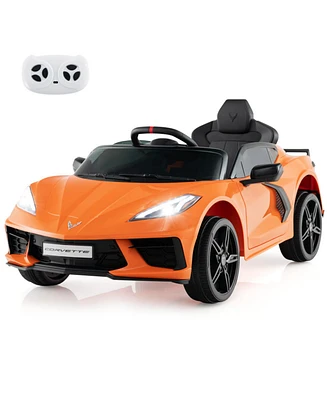Boyel Living 12V Electric Kids Ride On Car Licensed Chevrolet Corvette C8 with Remote Control Ages 3+ Years Old