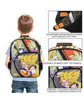 Dragon Ball Z Super Saiyan Character Panels 16” Backpack
