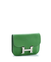 Pre-Owned Hermes Constance Slim Wallet Evercolor