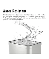 13 Gal./50 Liter Stainless Steel Rectangular Motion Sensor Trash Can for Kitchen