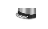 10.6 Gal./40 Liter Stainless Steel Semi-round Step-on Trash Can for Kitchen