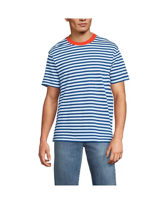 Lands' End Men's Short Sleeve Super-t Crew Relaxed Fit Tee