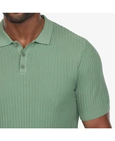 Vustra Men's Textured Knit Polo
