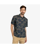 Vustra Men's Maui Oasis Printed Linen Shirt