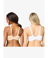 Comfort Choice Plus 2-Pack Cotton Full Coverage Bra
