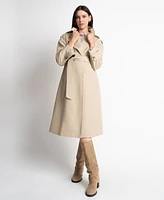 Seraphine Women's Belted Maternity Trench Coat