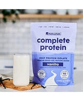 NativePath Complete Beef Protein Powder Isolate – 20g Protein, Vanilla Flavor, 30 Servings