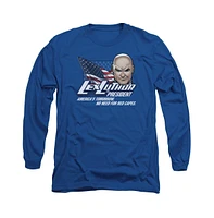 Superman Men's Lex For President Long Sleeve Adult Tee / T-Shirt