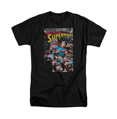 Superman Men's Action One Short Sleeve Adult Tee / T-Shirt