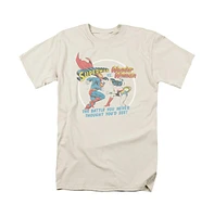 Superman Big & Tall Battle Of The Sexes Short Sleeve Adult Tee / T-Shirt