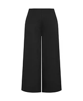 City Chic Plus Ponte Wide Leg Pant