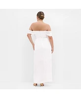 City Chic Plus Forbidden Love Maxi Dress