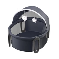 Slickblue Kids Portable Bassinet On-The-Go Folding Dome with Canopy and Toys