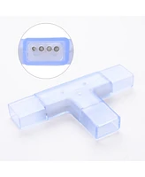 DELight 2 Pin Connectors Accessories T Shape w/ Pin 7x14mm Rgb Neon Rope Light