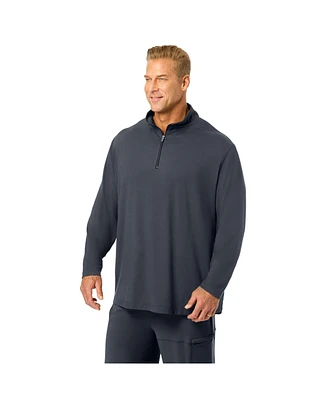 KingSize Men's Supersoft Jersey 1/4 Zip Pullover