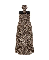 City Chic Plus Everlee Animal Print Maxi Dress