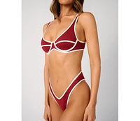 WeWoreWhat Women's Scoop Underwire Top
