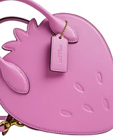 Coach Strawberry Leather Mini Crossbody Bag
