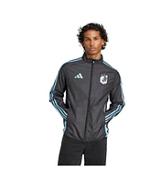 Adidas Men's Black/Light Blue Minnesota United Fc 2025 Anthem Reversible Full-Zip Jacket
