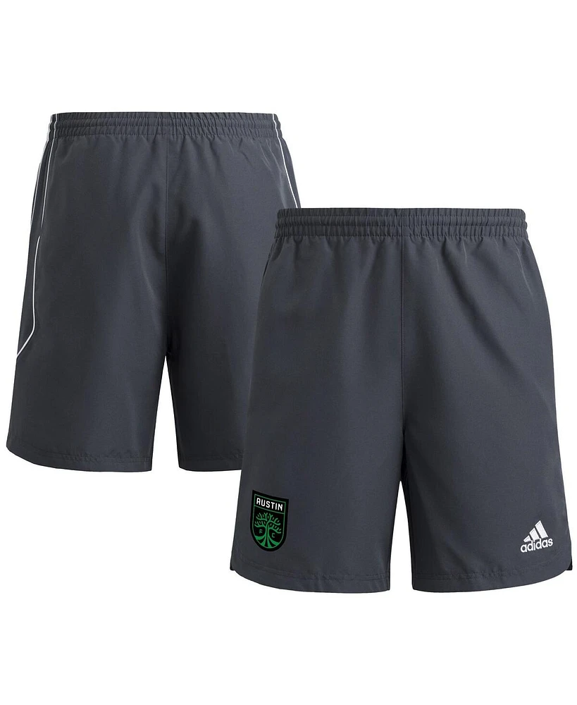 Adidas Men's Gray Austin Fc 2025 Travel Shorts
