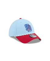 New Era Men's Light Blue/Red San Diego Padres 2025 Fourth of July 39THIRTY Flex Hat