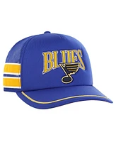 '47 Brand Men's Blue St. Louis Blues Sideband Stripes Trucker Snapback Hat