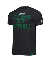 Nike Men's Heather Black New York Jets Blitz Tri-Blend T-Shirt