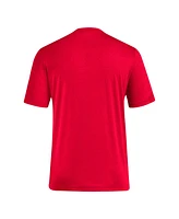 Adidas Men's Red Nc State Wolfpack Locker Swish Tri-Blend T-Shirt