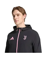 Adidas Men's Black Juventus 2025/26 Tiro Vis Tech Travel Jacket
