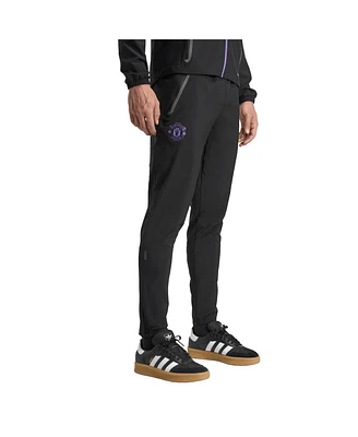 Adidas Men's Black Manchester United 2025/26 Tiro Vis Tech Aeroready Travel Pants