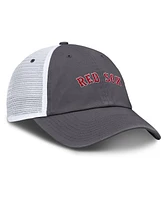 Nike Men's Gray Boston Red Sox Wordmark Club Adjustable Trucker Hat