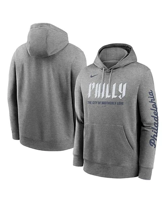 Nike Men's Heather Charcoal Philadelphia Phillies City Connect Club Pullover Hoodie