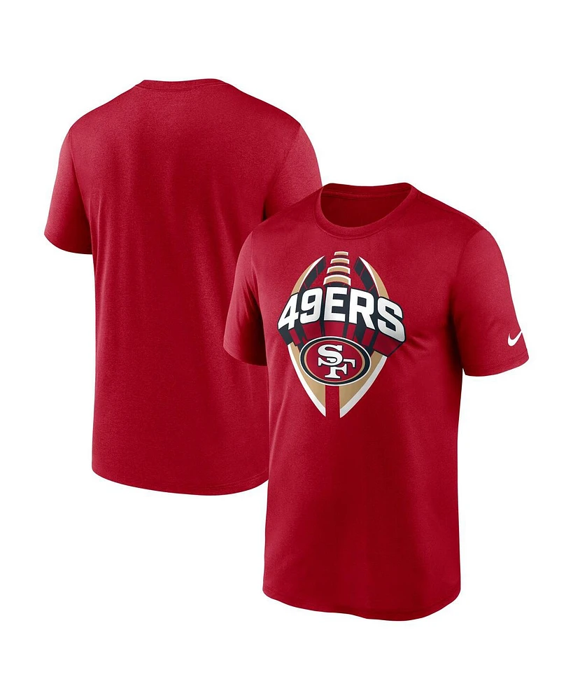 Nike Men's Scarlet San Francisco 49ers Big Tall Primetime Legend Icon Performance T-Shirt