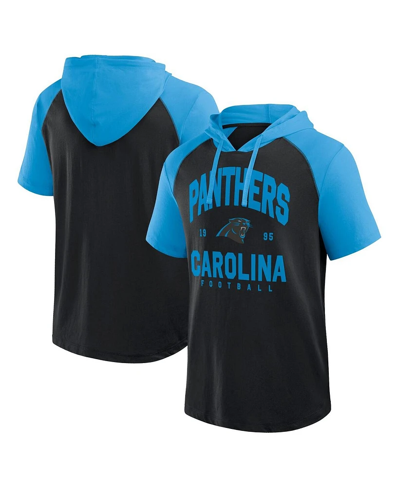 Logo Athletic Men's Black Carolina Panthers Prime Hoodie T-Shirt