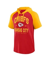 Logo Athletic Men's Red Kansas City Chiefs Prime Hoodie T-Shirt