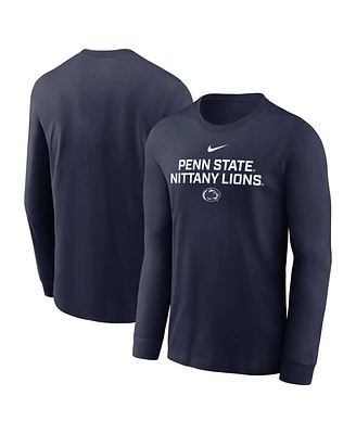 Nike Men's Navy Penn State Nittany Lions 2025 Sideline Performance Long Sleeve T-Shirt