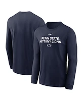 Nike Men's Navy Penn State Nittany Lions 2025 Sideline Performance Long Sleeve T-Shirt